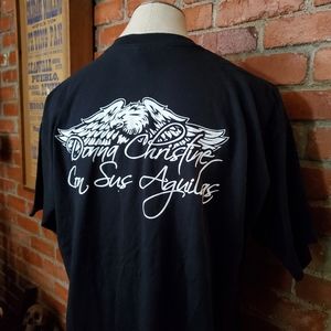 Donna Christine Con Sus Aguilla Black Concert T Sh